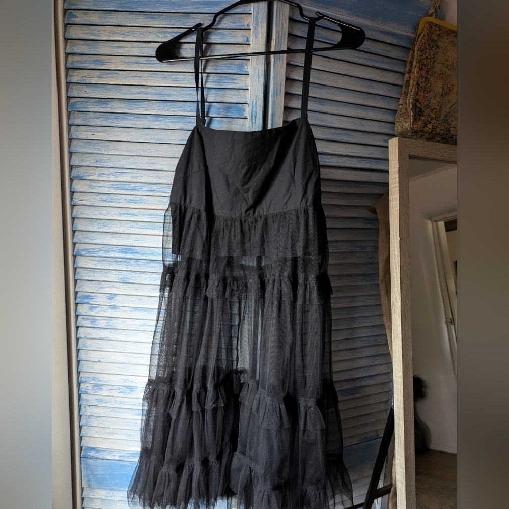 Maeve By Anthropologie Cotton And Tulle Shirt/Dress